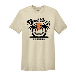 Miami Florida Shirt, Miami Beach Shirt, Miami Shirt, Beach Shirt, Summer Shirt, Florida Beach Shirt, Sun Shirt, Sea Shirt