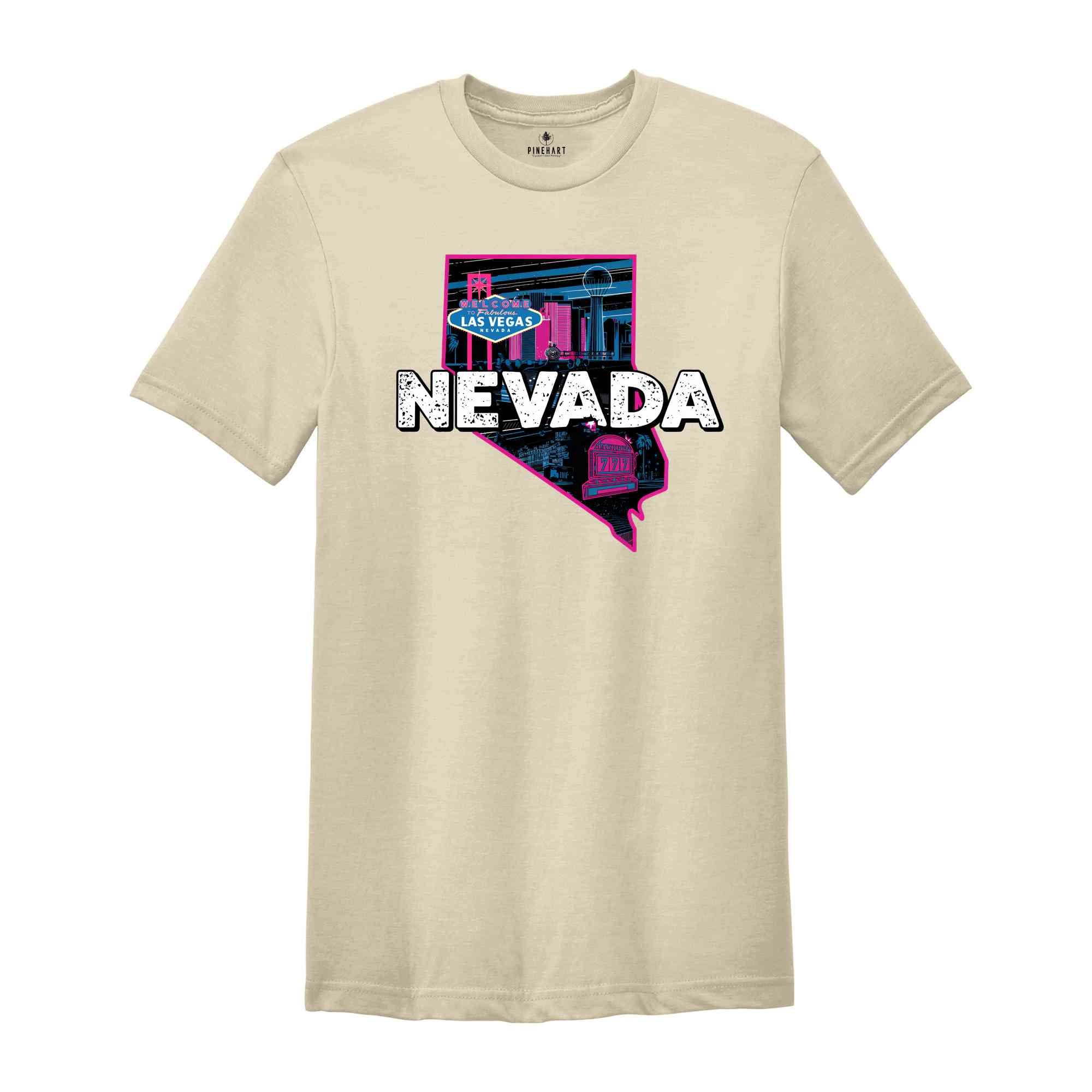 Retro State Of Nevada Shirt, State Of Nevada Shirt, State Shirt, Nevada Shirt, Nevada Lover Shirt, Family Trip Shirt, Travel Shirt