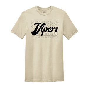 Team Mascot Shirt, Vipers Team Shirt, Vipers Team Spirit Shirt, Vipers Fan Shirt, Vipers School Shirt, Vipers School Spirit