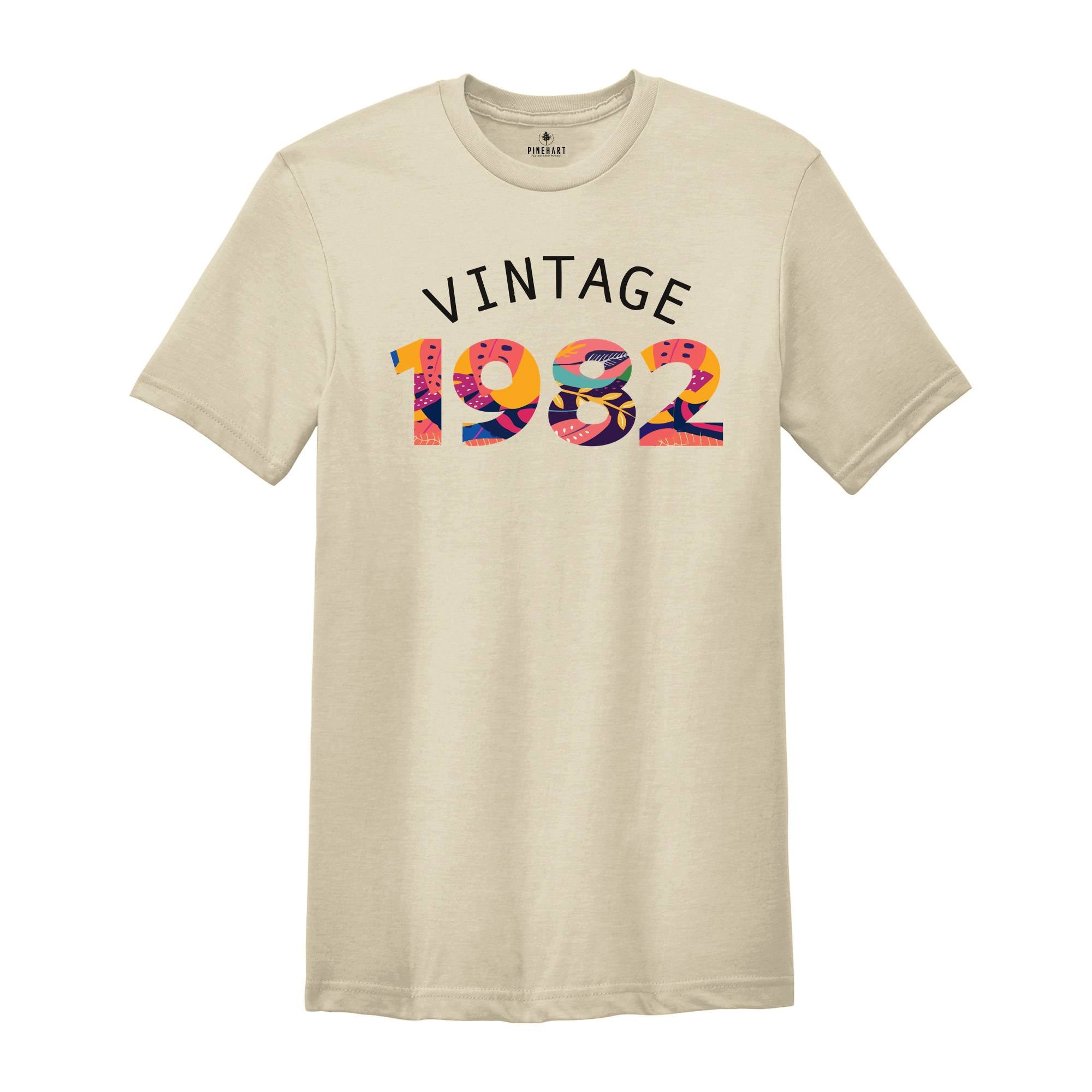 Vintage 1982 Shirt, Born 1982 Shirt, 42nd Birthday Shirt, 42 Years Old, Birthday Party Tee, Birthday in 1982, 42nd Birthday Gift, Turning 42