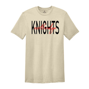 Knight Shirt, Custom Mascot Shirt, Personalized School Shirt, Custom Text Shirt, School Shirt, Team Mascot Shirt, School Shirt