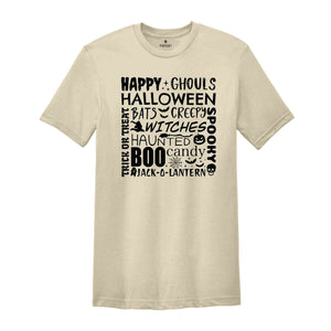 Happy Halloween Shirt, Halloween Shirt, Ghouls Halloween Shirt, Fall Shirt, Boo Shirt, Spooky Shirt, Bats Shirt, Witches Shirt, Haunted Tee