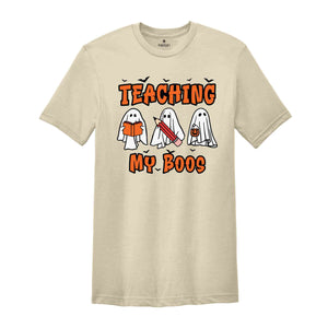 Teaching My Boos T-Shirt, Spooky Teacher Shirt, Teacher Halloween Shirt, Back To School Gifts, Ghost Teacher Tee