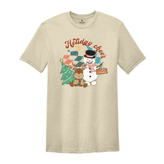 Holiday Cheer Shirt, Cute Snowman Shirt, Christmas Party Shirt, Christmas Shirt, Christmas Gift, Happy Christmas, New Year Shirt