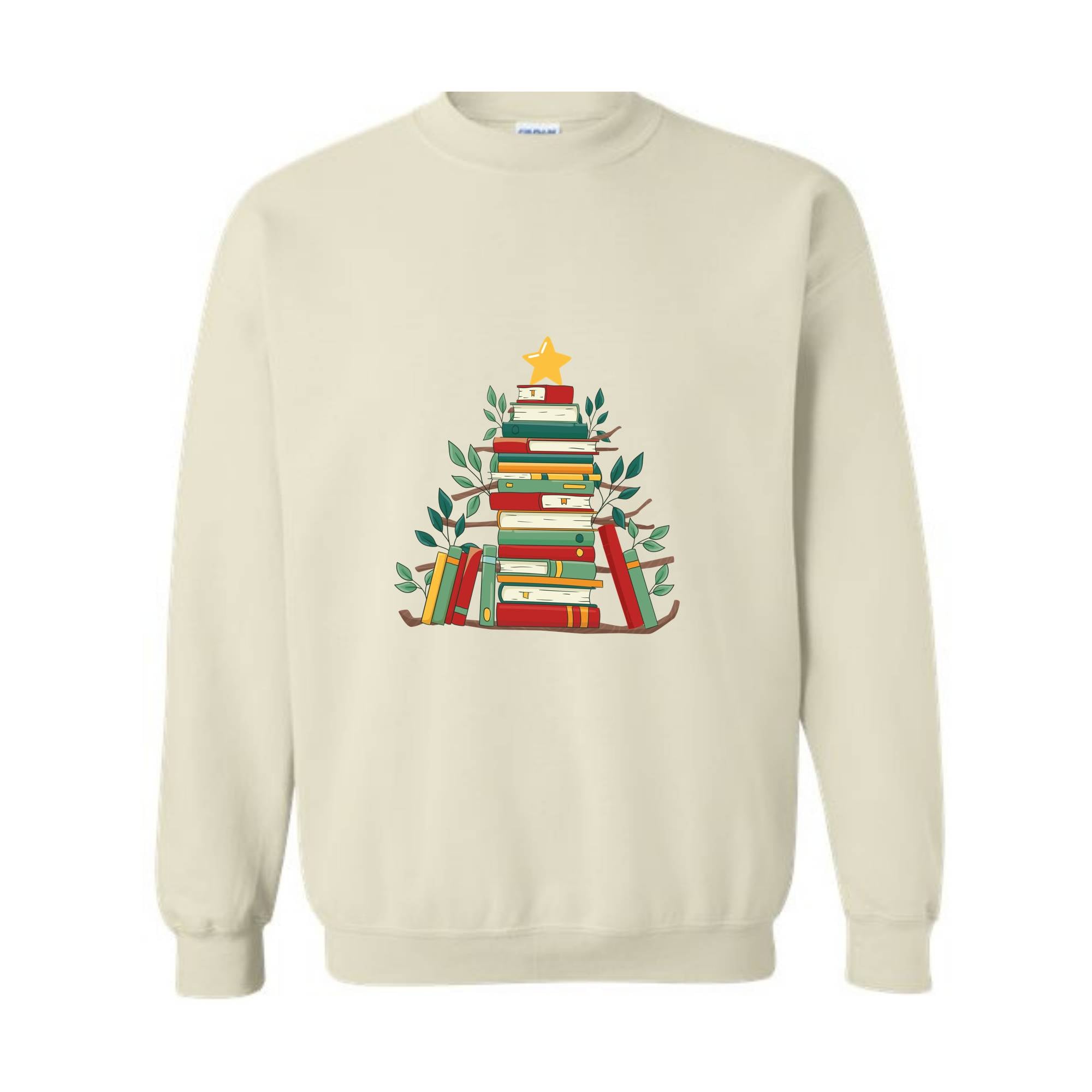 Book Christmas Tree Sweatshirt, Book Lover Gift, Christmas Tree T-Shirt, Book Lover Shirt, Christmas Bookworm, Bookish Christmas Gift, Liter