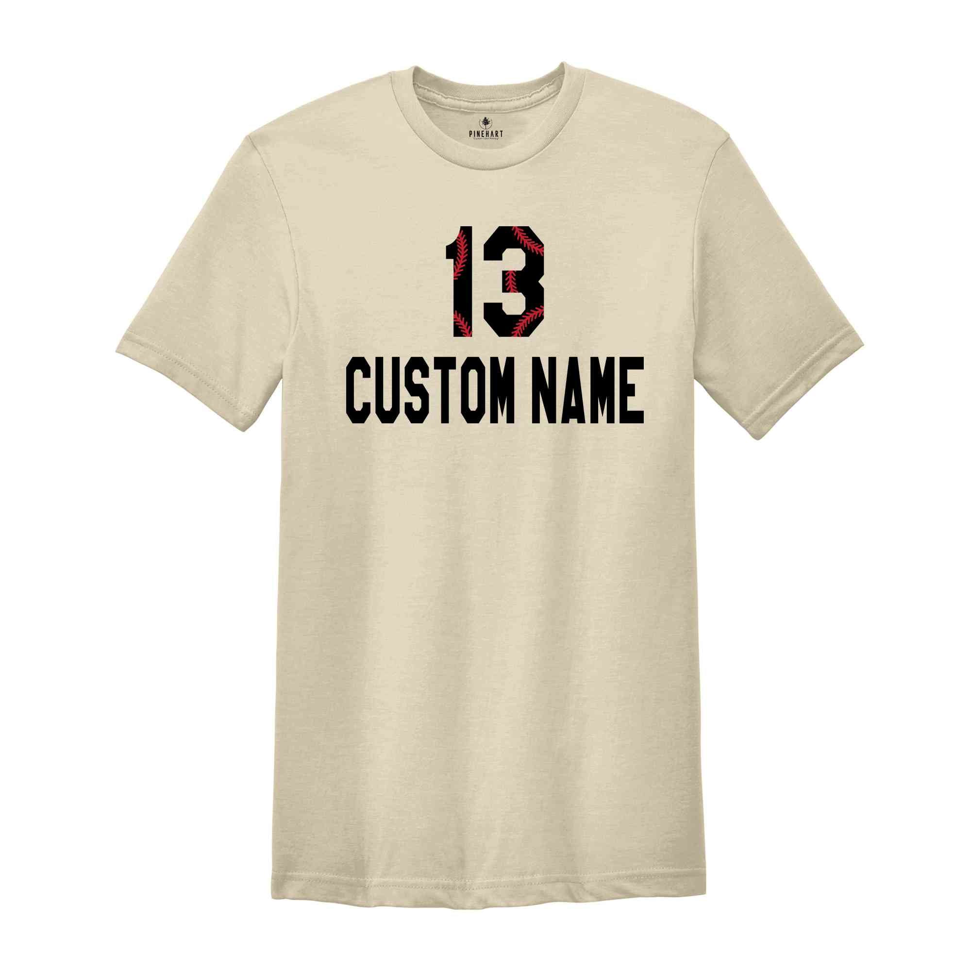 Custom Baseball Jersey Shirt, Personalized Sports Tee, Baseball Shirt, Baseball Player Gifts, Sports Mom Shirt