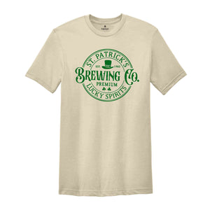 St. Patrick’s Brewing Co Premium Lucky Spirits Shirt, Lucky Shirt, Funny St Patrick's Day Shirt, Shamrock Shirt, Drinking Shirt