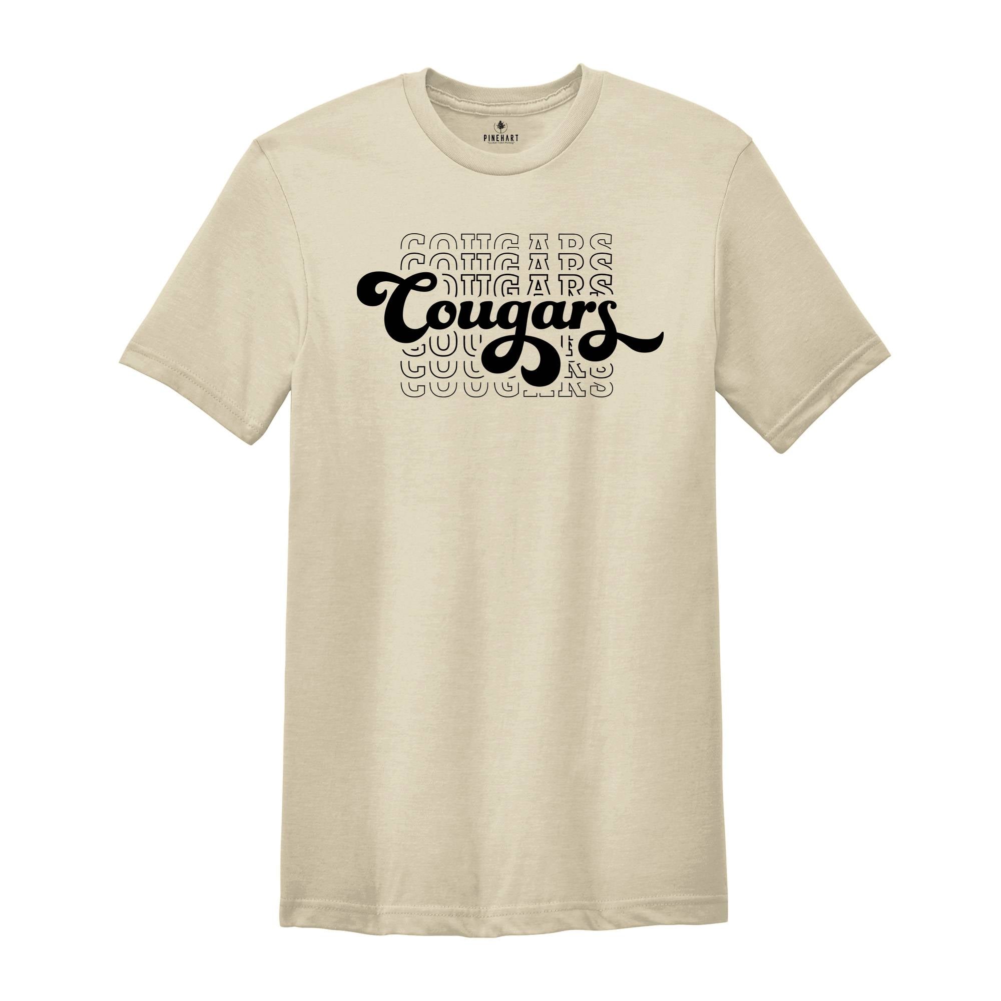 Team Mascot Shirt, Cougars Team Shirt, Cougars Team Spirit Shirt, Cougars Fan Shirt, Cougars School Shirt, Cougars School Spirit