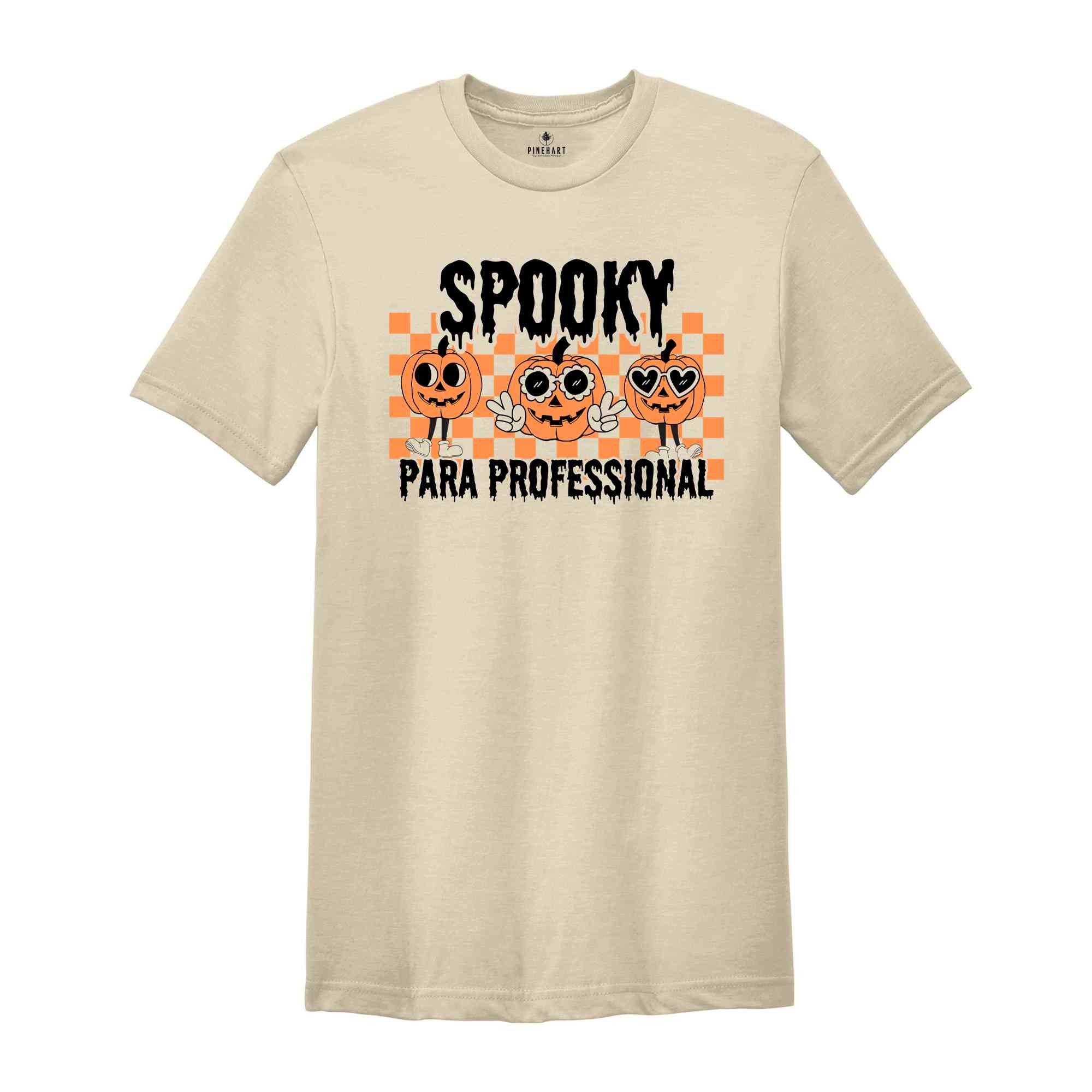 Spooky Para Professional Shirt, Funny Halloween Shirt, Halloween Gift, Spooky Season Shirt, Pumpkin Shirt, Teacher Halloween Shirt