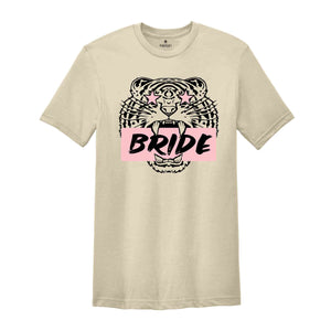 Retro Tiger Bride Exotic Bachelorette Shirt, Bachelorette Party Shirt, Animal Lover Shirt, Cute Bride Shirt, Bridesmaid Shirt, Bride Gift