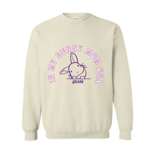 ın my bunny mom Era sweatshirt, custom Easter day sweatshirt, custom name bunny sweatshirt, Mommy Bunny Hoodie