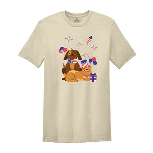 Dogs Fourth Of July Shirt, Fourth Of July Shirt, Funny 4th Of July Shirt, USA Celebration Shirt, Red White And Blue Shirt, Retro USA Shirt