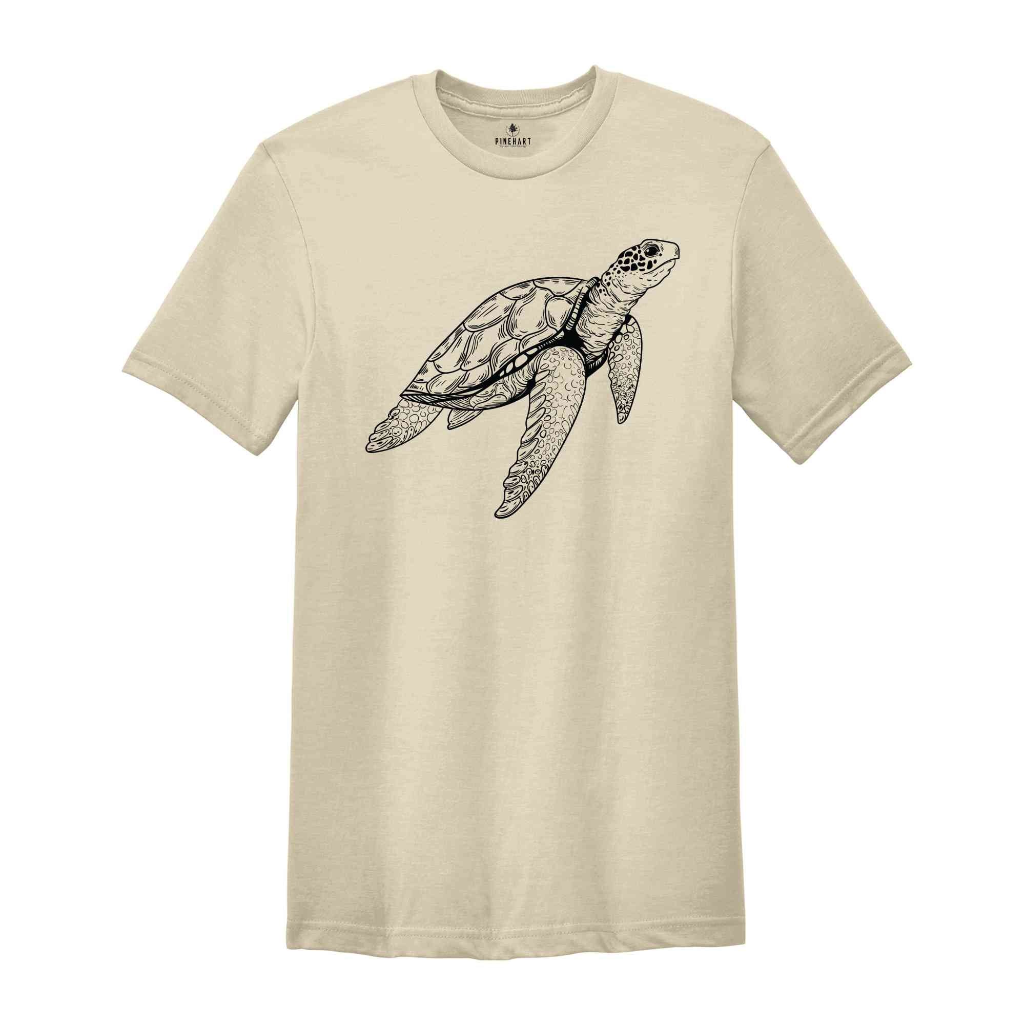 Turtle Summer T-Shirt, Beach Shirt, Surfing Shirt, Summer Shirt Girls Trip Gifts, Summer Vacation Shirt