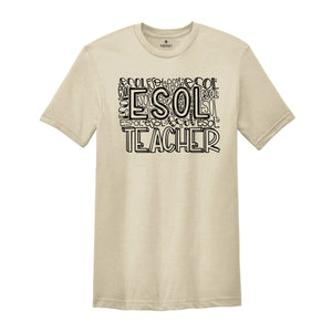 Esol Teacher T-Shirt, Second Language Tee, English Teacher Gift, English Language Teacher, ESL Teacher Shirt, ESL Squad