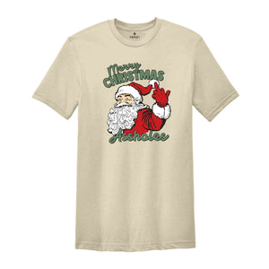 Merry Christmas Assholes Shirt, Humerus Santa Claus, Christmas Santa Shirt, Funny Christmas Party Shirt, Sarcastic Christmas Gift