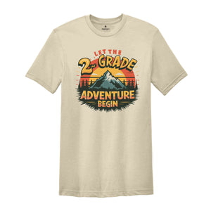 Let The 2nd Grade Adventure Begin Shirt, Hello Second Grade Shirt, Back to School Shirt, Second Grade Teacher Shirt, First Day Of School Tee