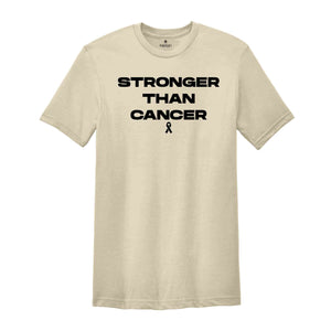 Cancer T Shirt, Stronger Than Cancer, Cancer Survivor TShirt, Cancer Warrior T-Shirt, Breast Cancer Shirt, Cancer Tee, Cancer Awareness Tee