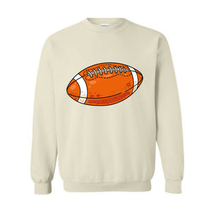 Customized Football Sweatshirt, Your Name Football Hoodie, Game Day Hoodie, Football Lover Gift, Custom Football Mom Hoodie