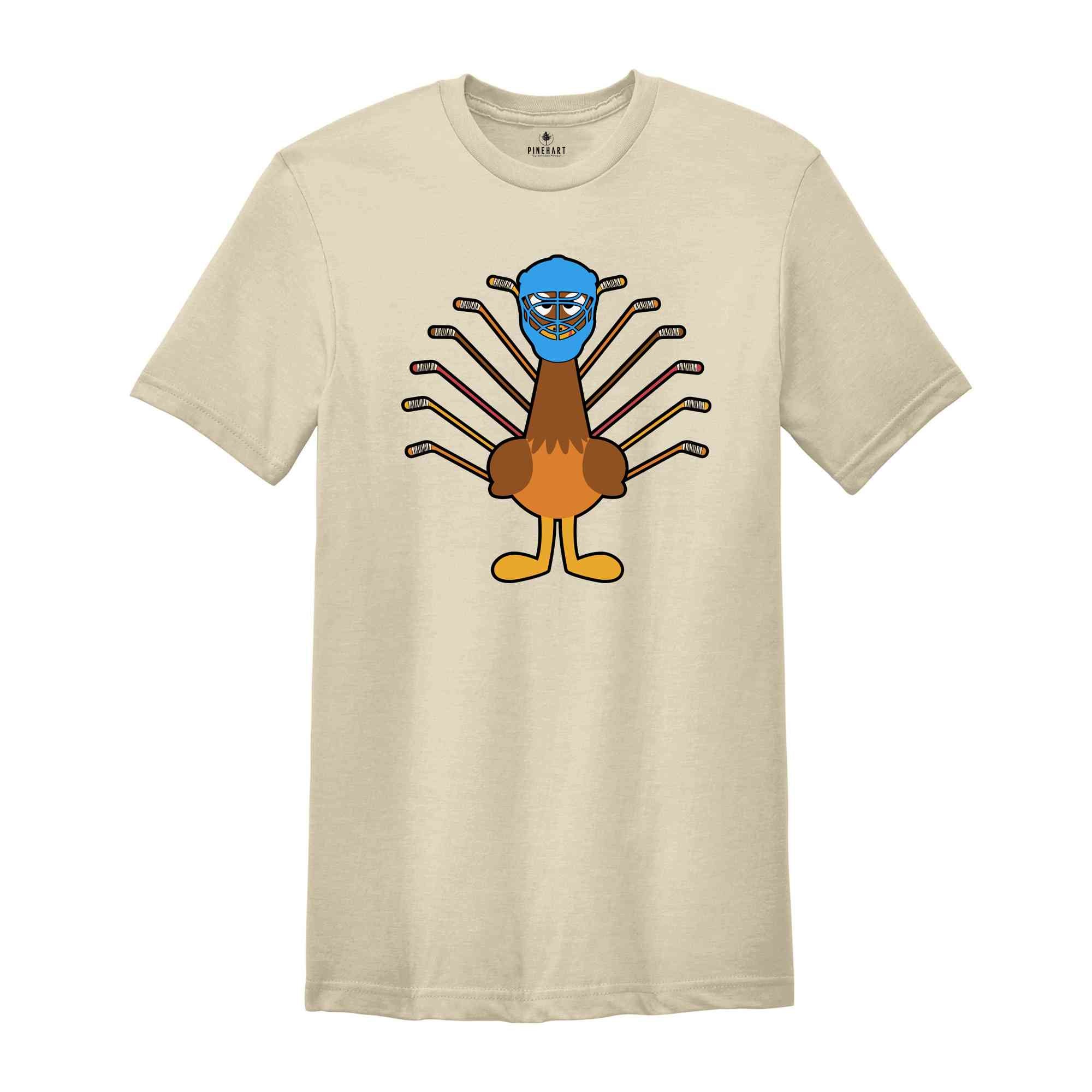 Thanksgiving Ice Hockey Turkey Shirt, Hockey Player Shirt, Thanksgiving Shirt, Thanksgiving Gift, Turkey Day Shirt, Hockey Lover Shirt