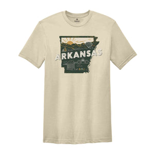 Retro State Of Arkansas Shirt, State Of Arkansas Shirt, State Shirt, Arkansas Shirt, Arkansas Lover Shirt, Family Trip Shirt, Travel Shirt