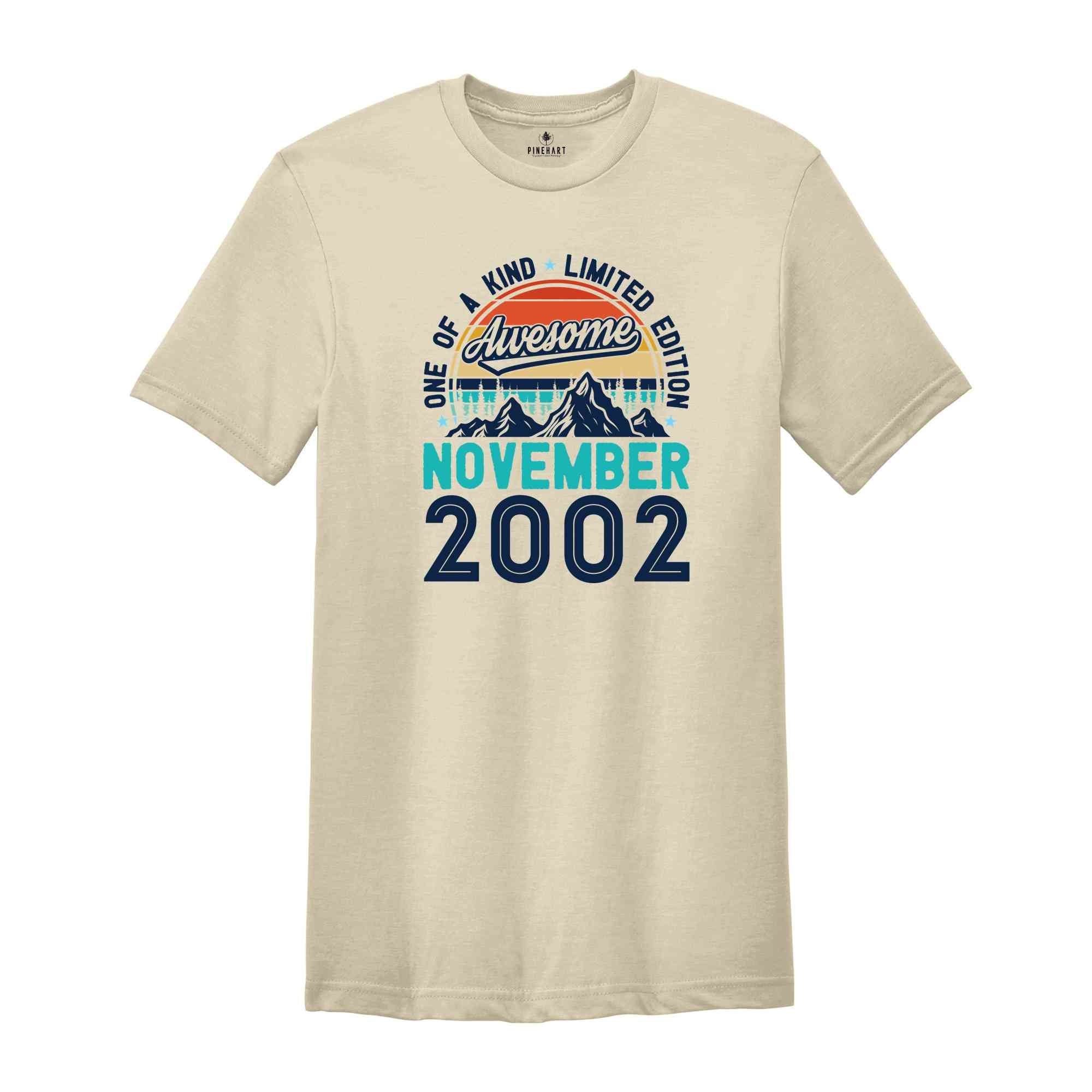 One Of A Kind Limited Edition Birthday 2002 Shirt, 22 Years Old Shirt, Birthday Party Shirt, Birthday Shirt, Family Birthday Party