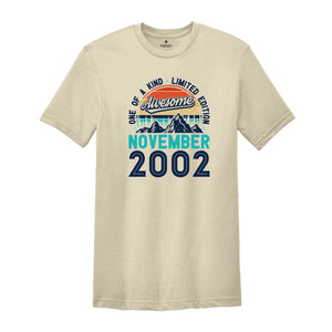 One Of A Kind Limited Edition Birthday 2002 Shirt, 22 Years Old Shirt, Birthday Party Shirt, Birthday Shirt, Family Birthday Party