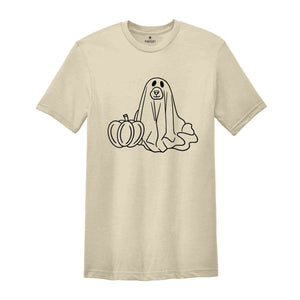 Ghost Dog Shirt, Cute Dog Ghost Tee, Dog Halloween Shirt, Cute Halloween Shirt, Ghost Cat T-Shirt, Funny Ghost Shirt