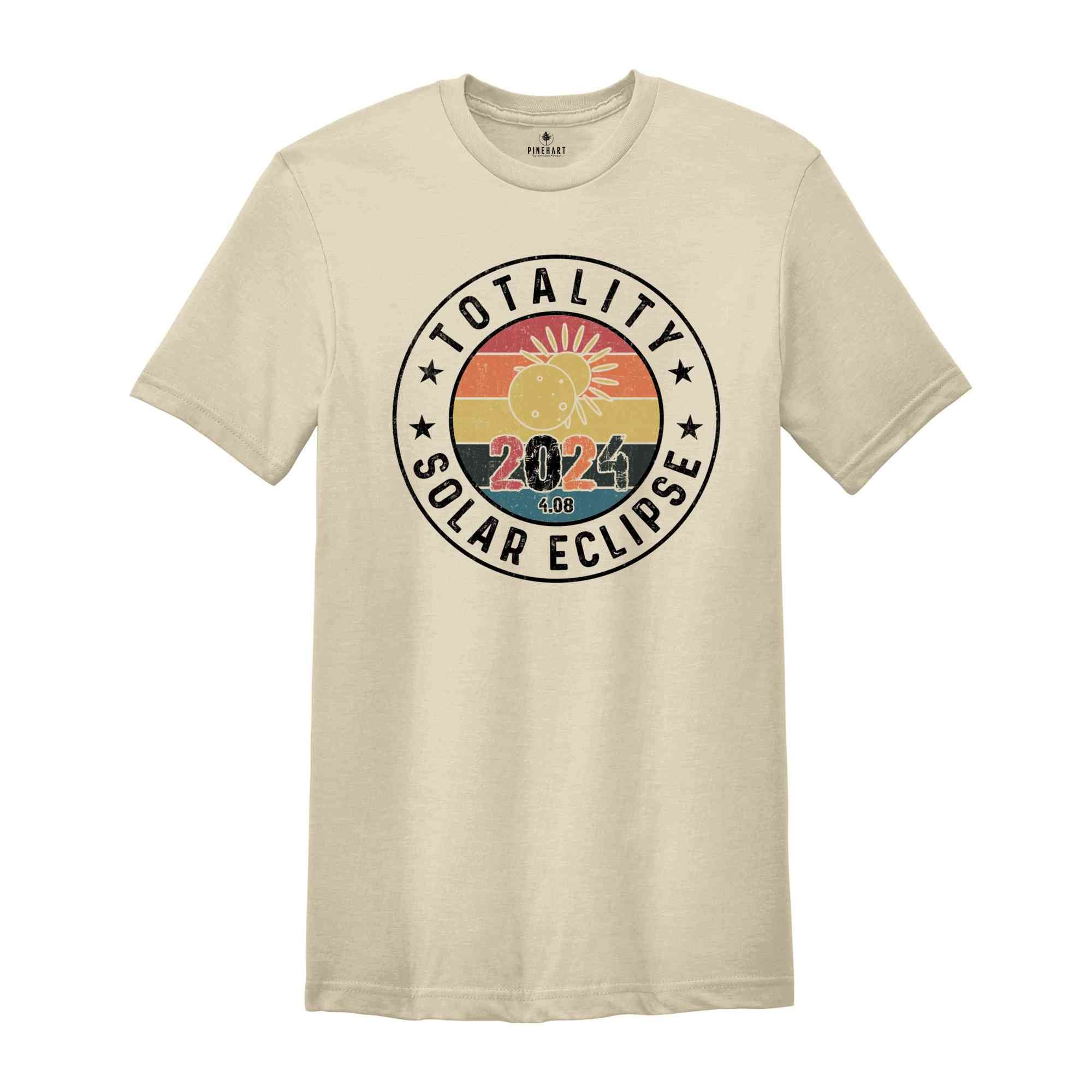 Retro Total Solar Eclipse Shirt, Total Solar Eclipse 4 08 2024 Shirt, Solar Eclipse Shirt, Total Eclipse 2024 Shirt, Celestial Shirt