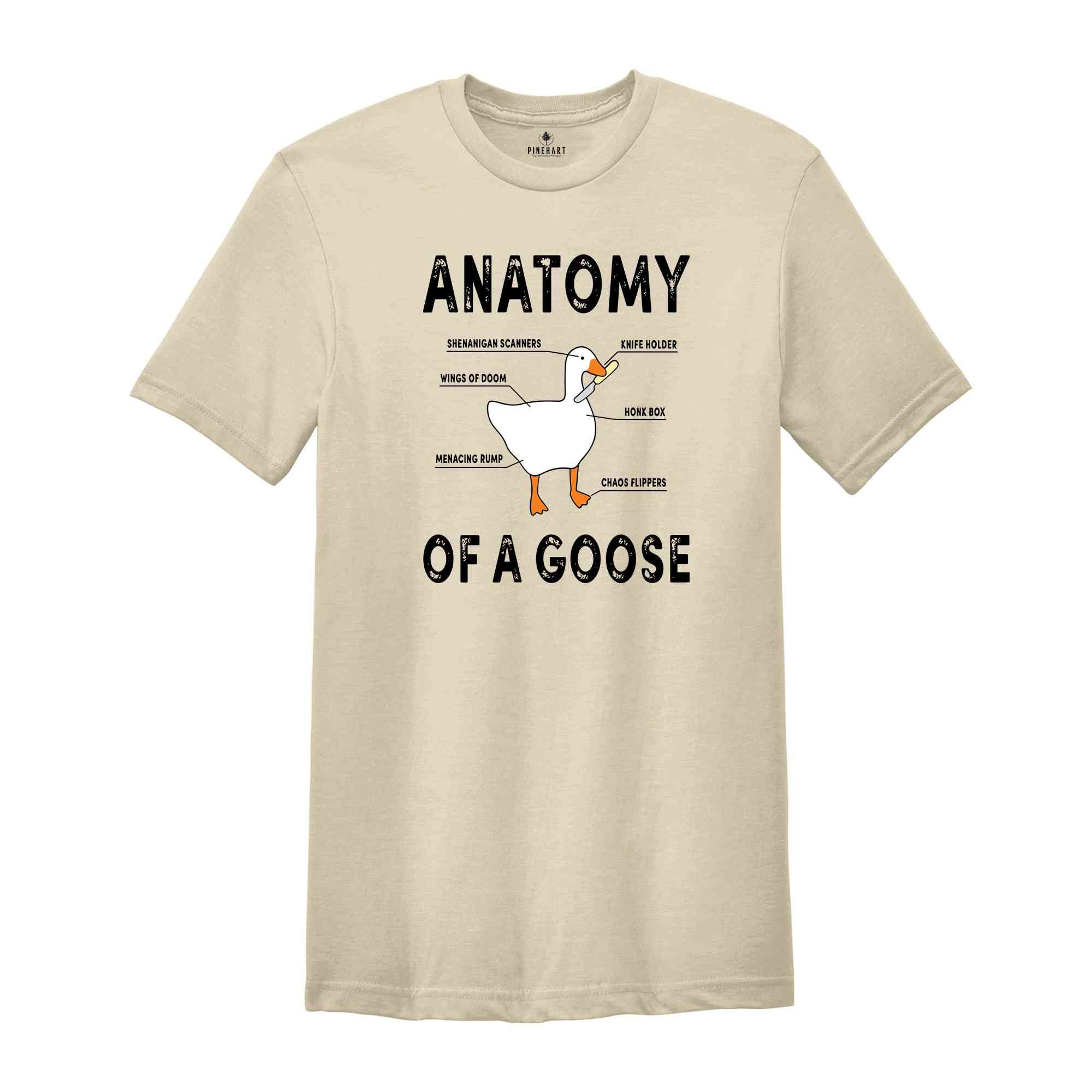 Anatomy of A Goose Funny Duck Shirt, Funny Goose Shirt, Goose Lover Shirt, Funny Bird Shirt, Bonk T-Shirt