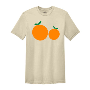 Vintage Orange Shirt, Art Fruit Shirt, Oranges Shirt, Foodie Gift, Vintage Mom Shirt, Funny Fruit Shirt, Summer Vibes Shirt