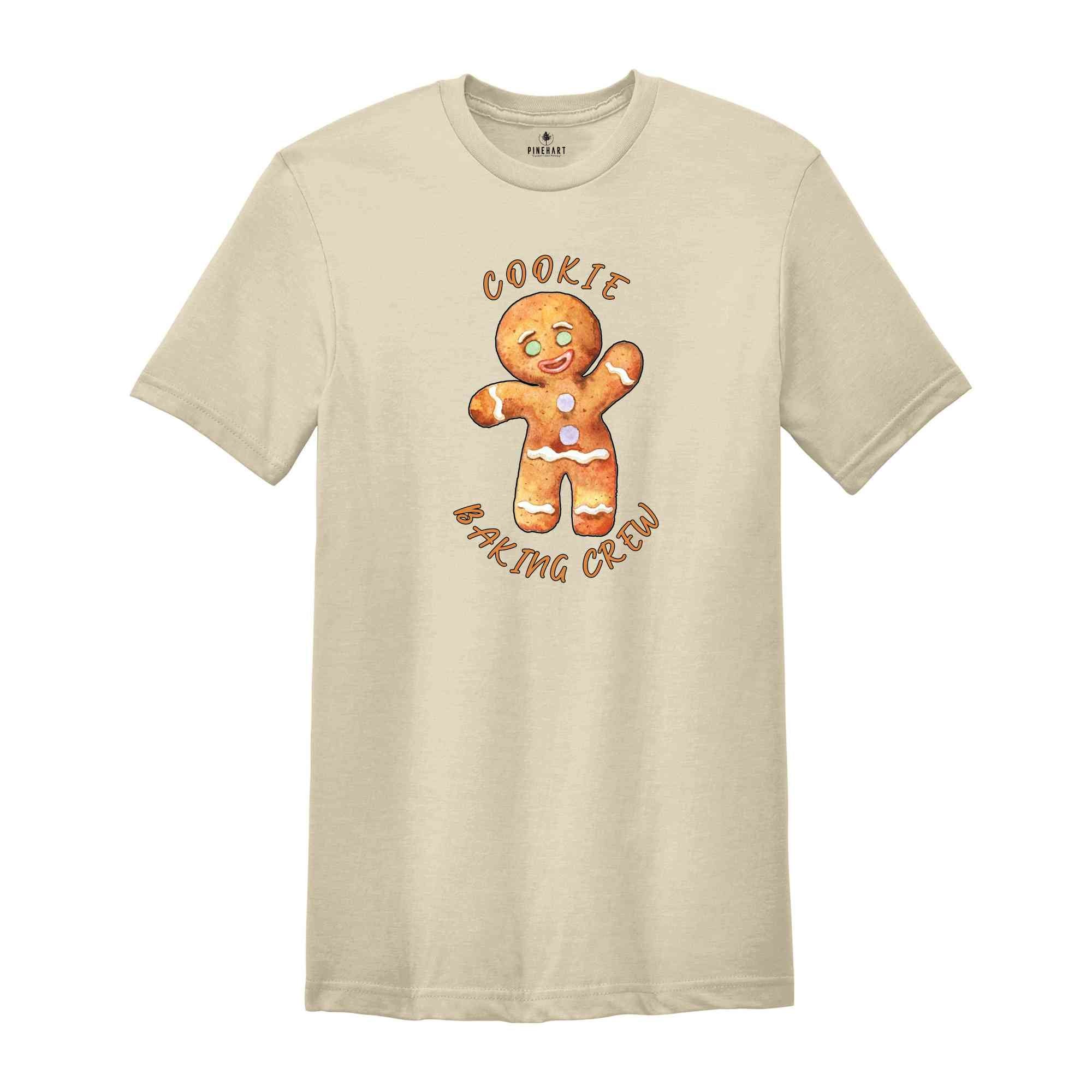 Cookie Baking Crew Shirt, Cute Gingerbread Shirt, Christmas Shirts, Christmas Gifts For Bakers, Holiday Gifts