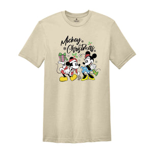 Mickey Christmas Shirt, Mickey Mouse Shirt, Mickey And Minnie Christmas Shirt, Christmas Couple Shirt, Mickey Family Shirt