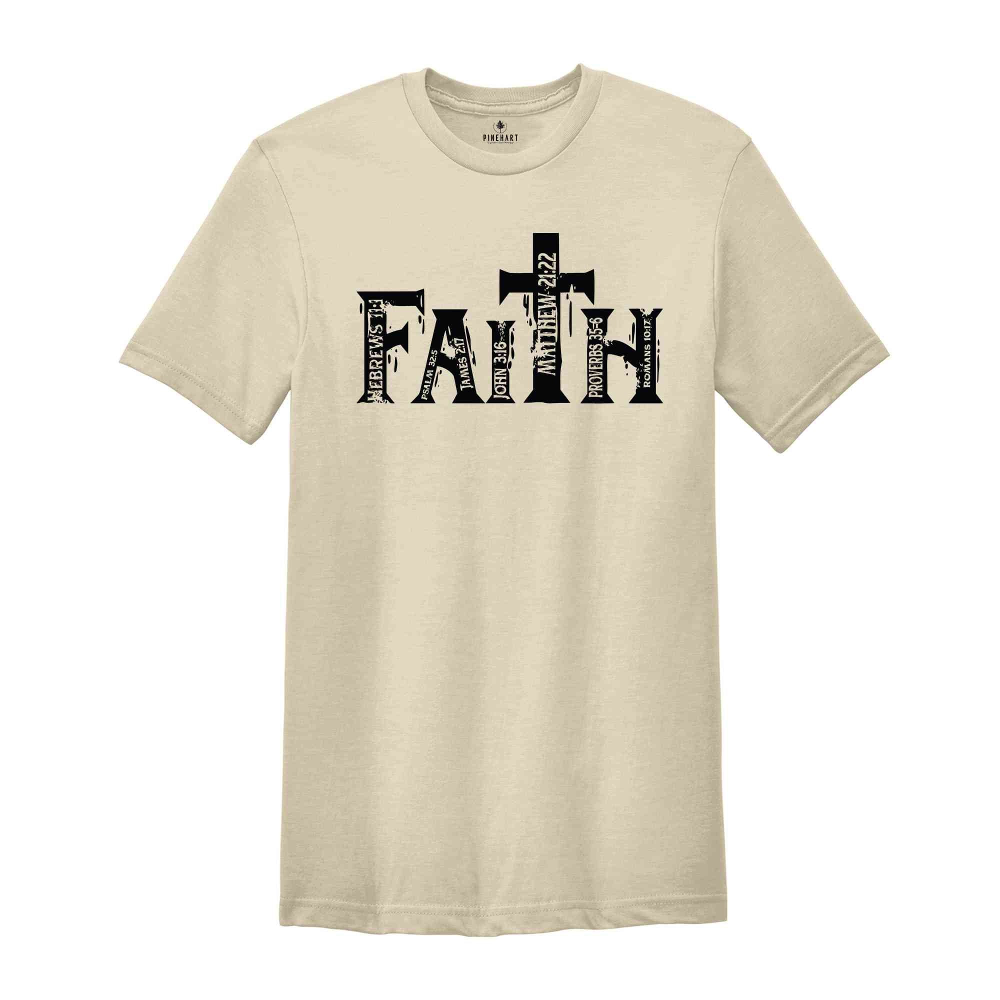 Faith Christian Shirt, Religious Faith Shirt, Bible Quotes Shirt, Christian Apparel, Church Outfit, Religious Gift