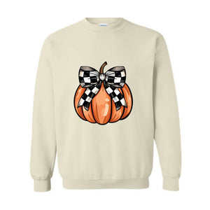 Retro Pumpkin Sweatshirt, Pumpkin Season Sweatshirt, Fall Vibes Sweatshirt, Coquette Pumpkin Sweatshirt, Halloween Pumpkin Season Sweatshirt