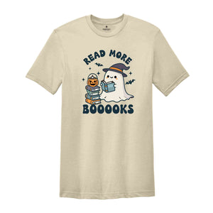 Read More Booooks Shirt, Librarian Shirt, Librarian Halloween, Halloween Ghost Tee, Bookworm Shirt, Spooky Season Shirt, Cute Halloween Tee