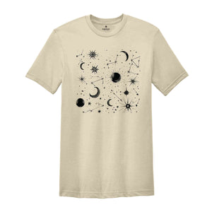 Celestial Shirt, Stars Shirt, Spiritual Shirt, Aesthetic Shirt, Moon Tee, Space Shirt, Astronomy Lovers Shirt