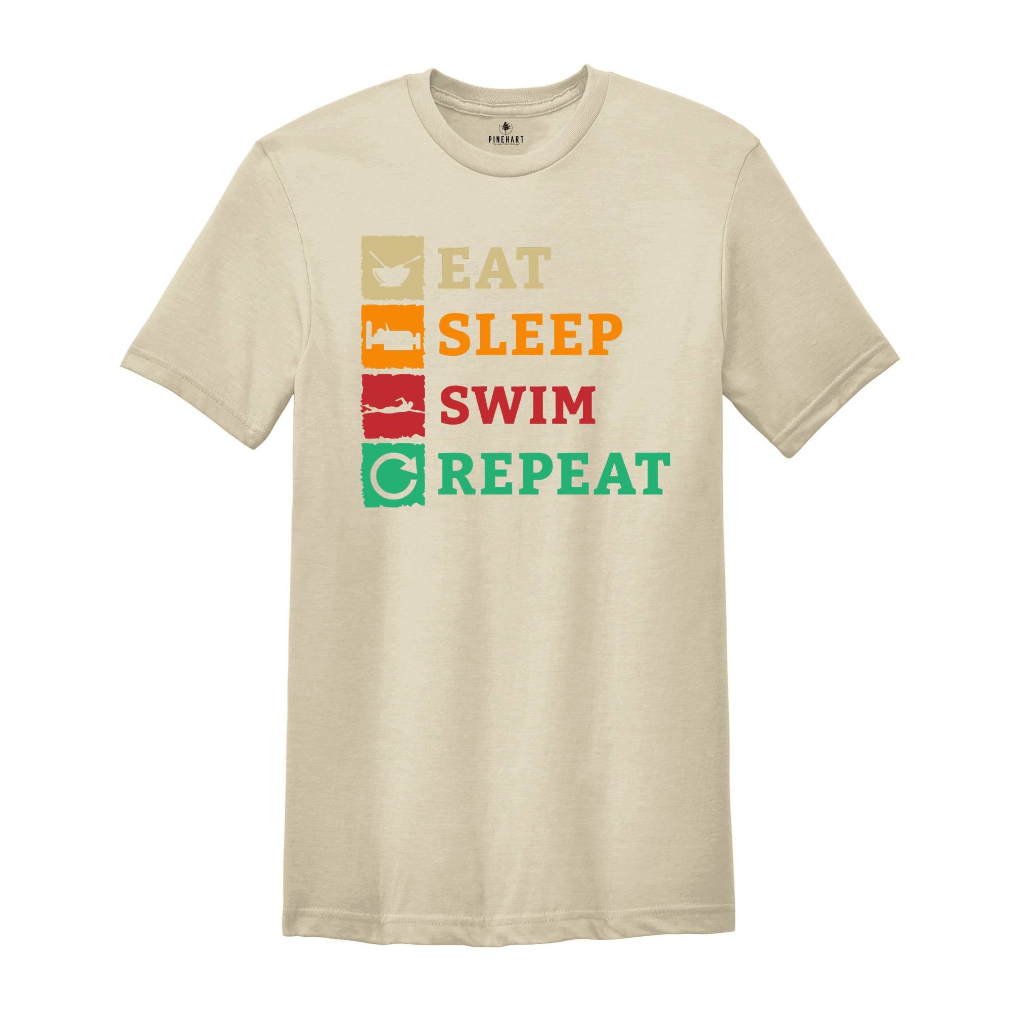 Eat Sleep Swim, Swimming Shirt, Swimmer Shirt, Funny Swimmer, Swim Coach Gift, Swimming Lover, Swim Instructor, Swim Teacher