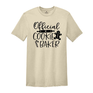 Official Cookie Baker Shirt, Christmas Shirt, Cookie Tester, Official Cookie, Cookie Baker Tee, Christmas Apparel, Baking Lover Tee