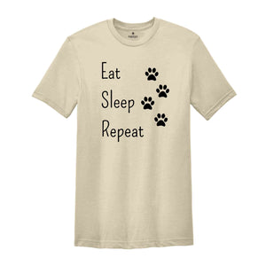 Eat Sleep Repeat Shirt, Cat Shirt, Repeat Shirt, Cute Cat Shirt, Cat Lover Shirt, Funny Cat Shirt, Cat Mom Shirt