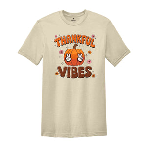 Thankful Vibes Shirt, Pumpkin Patch Shirt, Fall Shirt, Thanksgiving Heart Shirt, Thanksgiving Matching Shirt, Thanksgiving Shirt