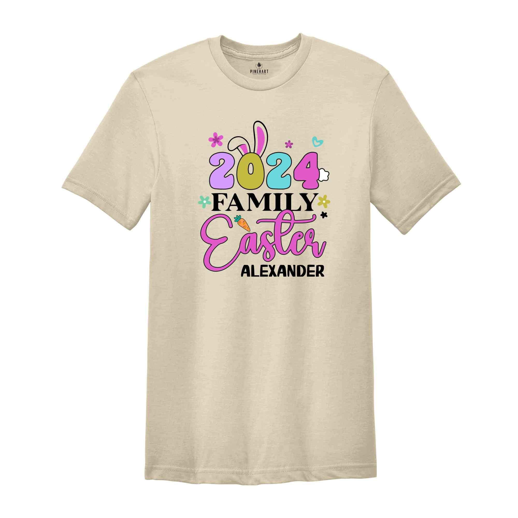 Custom Easter Family 2024 Shirt, Easter Family Shirt, 2024 Easter Shirt, Custom Easter Shirt, Easter Matching Shirt