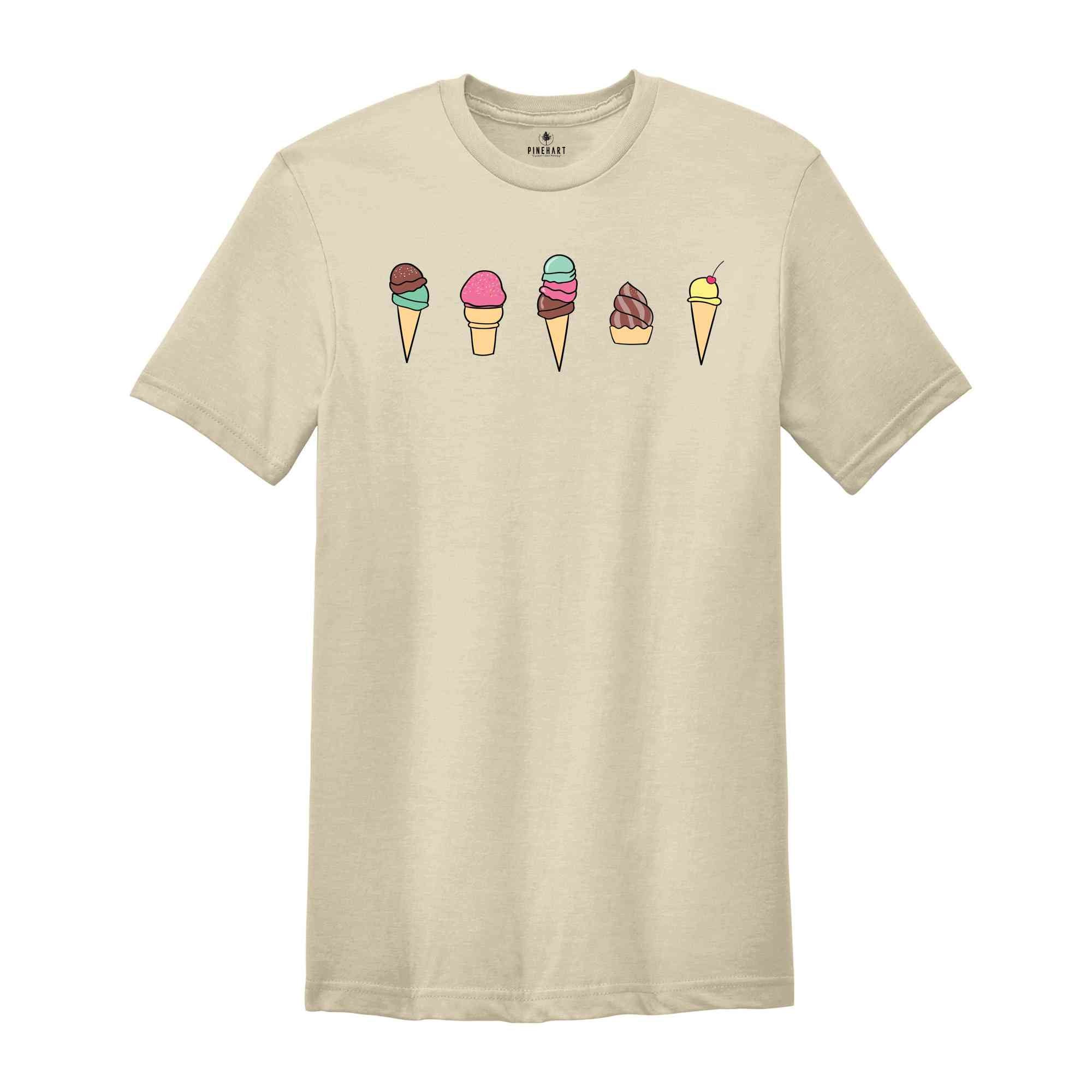 Ice Cream Cones Shirt, Ice Cream Shirt, Cute Ice Cream Shirt, Dessert Shirt, Summer Shirt, Ice Cream Party Shirt, Cones Shirt