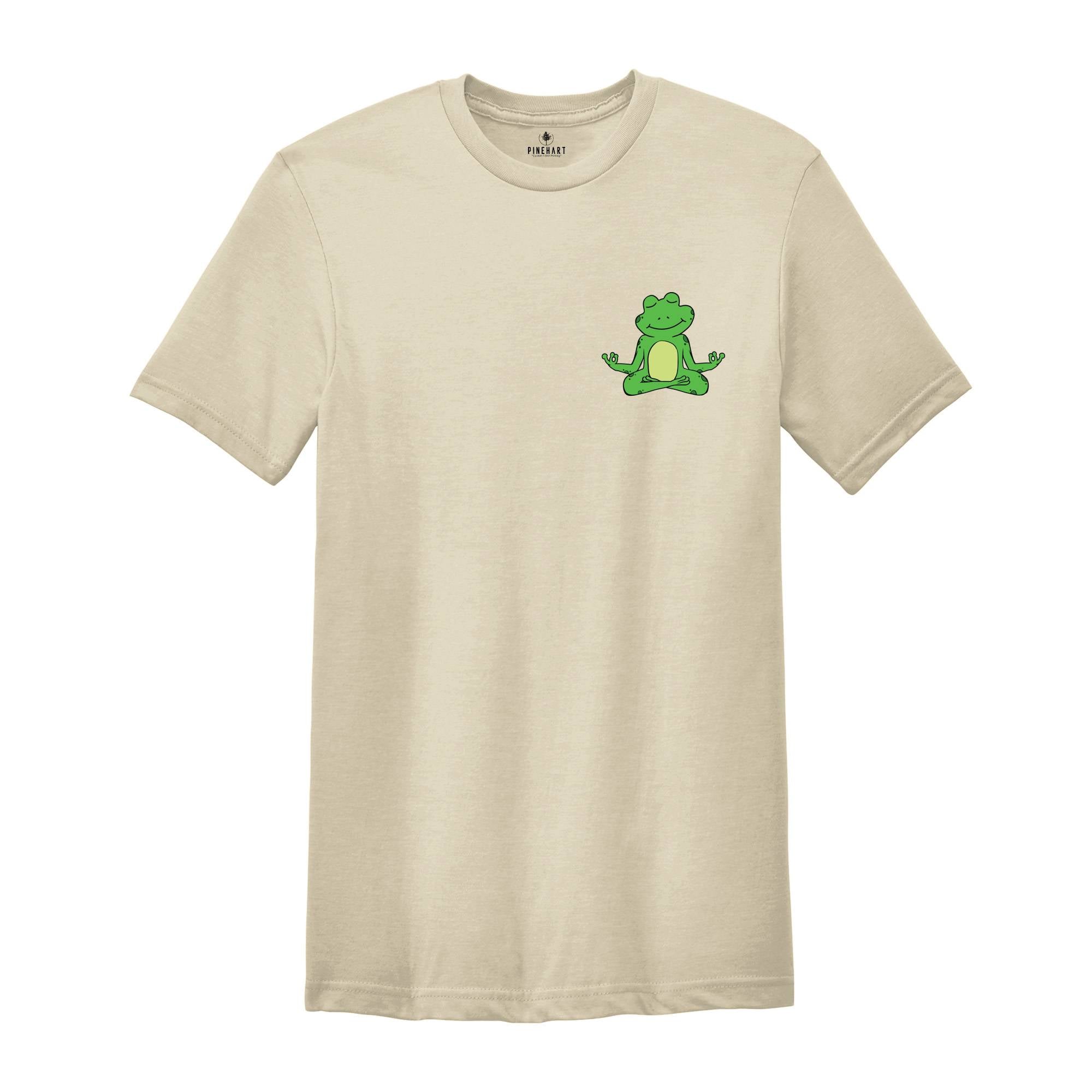 Yoga Frog Shirt, Cute Frog Shirt, Yoga Lover Shirt, Animal Meditation, Kawaii Frog Shirt, Frog Lover Gift, Namaste Shirt