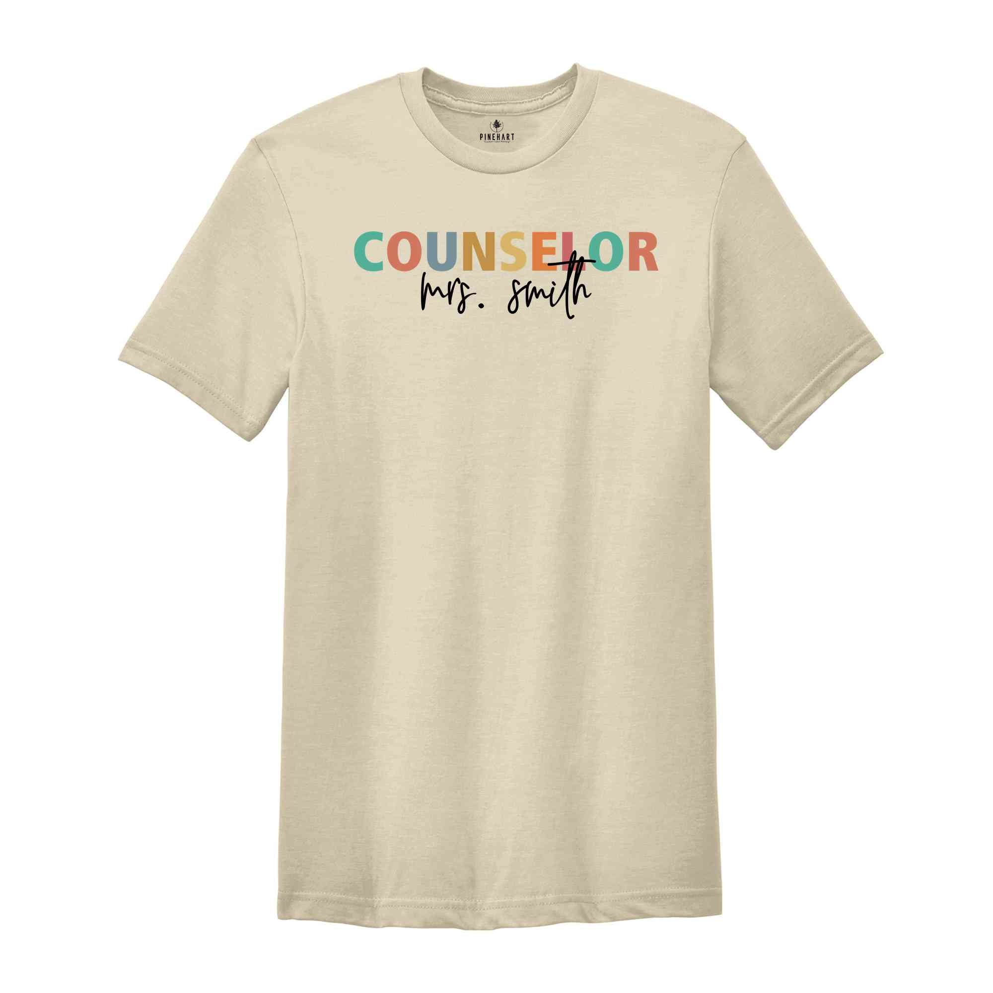 Custom Counselor Shirt, Teacher's Day Gift, Teacher Shirt, Teacher Appreciation Shirt, School Counselor Shirt, Back To School Shirts