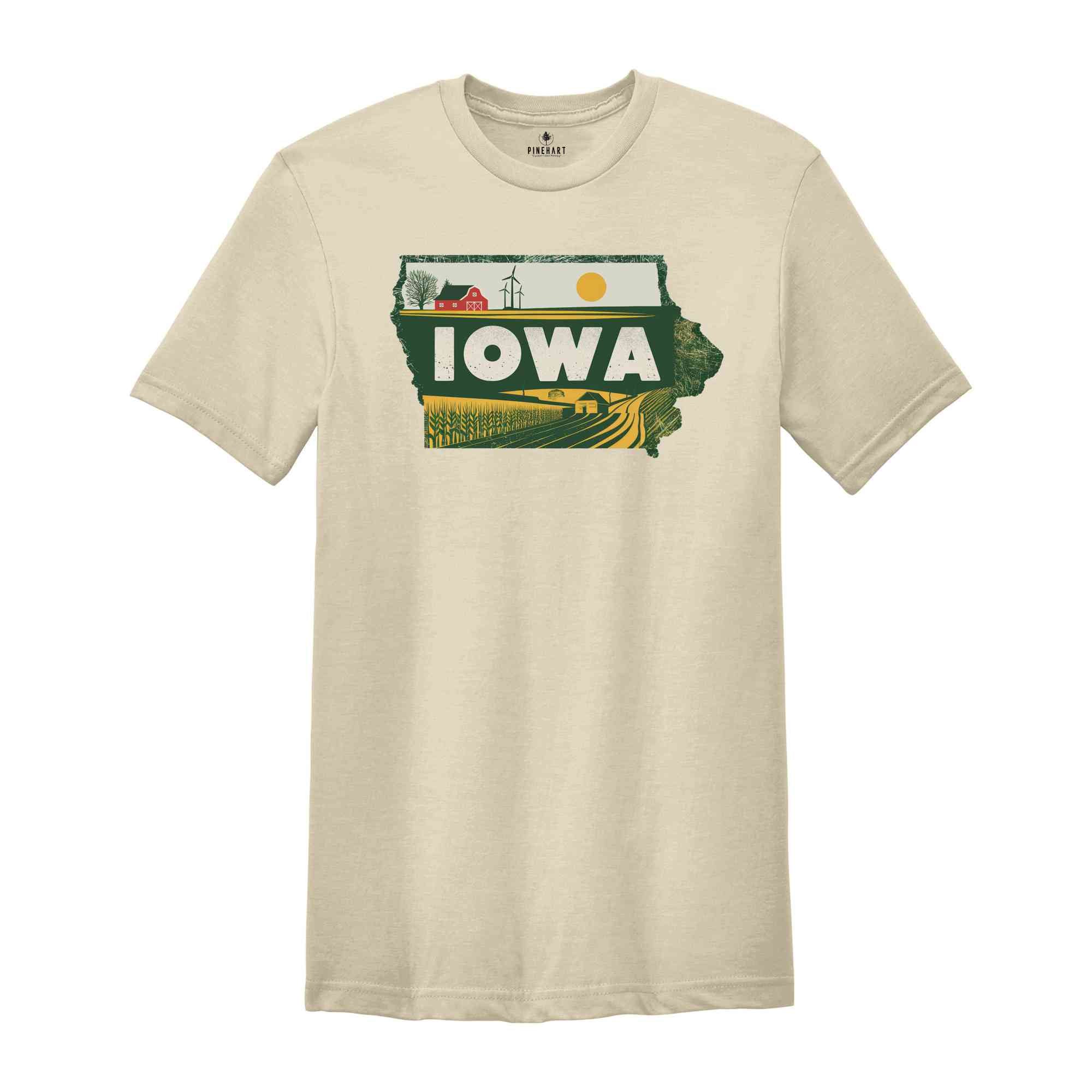 Retro State Of Iowa Shirt, State Of Iowa Shirt, State Shirt, Iowa Shirt, Iowa Lover Shirt, Family Trip Shirt, Travel Shirt