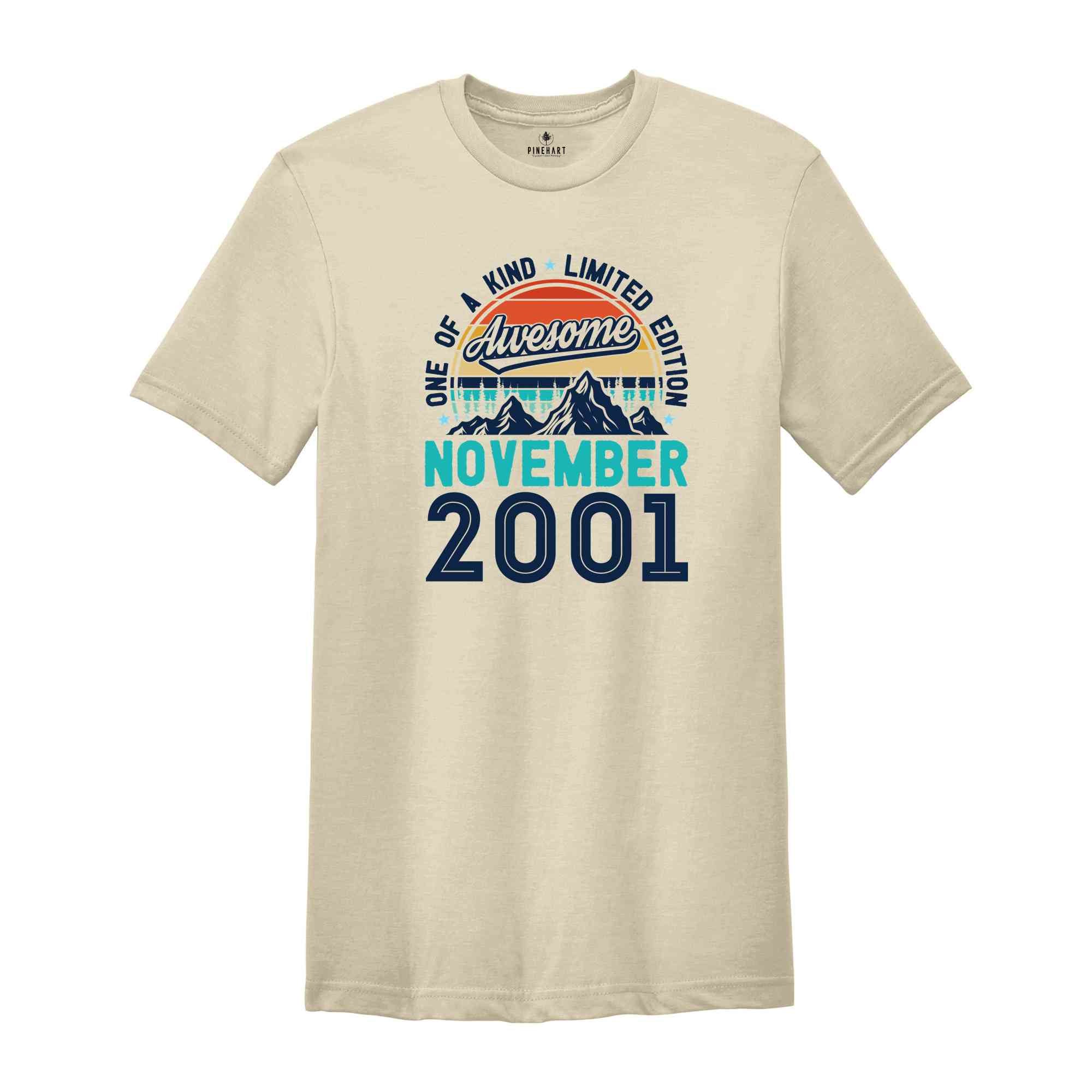 One Of A Kind Limited Edition Birthday 2001 Shirt, 23 Years Old Shirt, Birthday Party Shirt, Birthday Shirt, Family Birthday Party