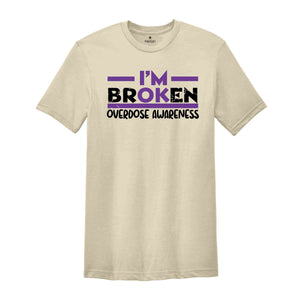 Overdose Awareness Ribbon Shirt, Addiction Recovery Gift, Narcotics Anonymous, Recovery Shirt, Sobriety T-Shirt