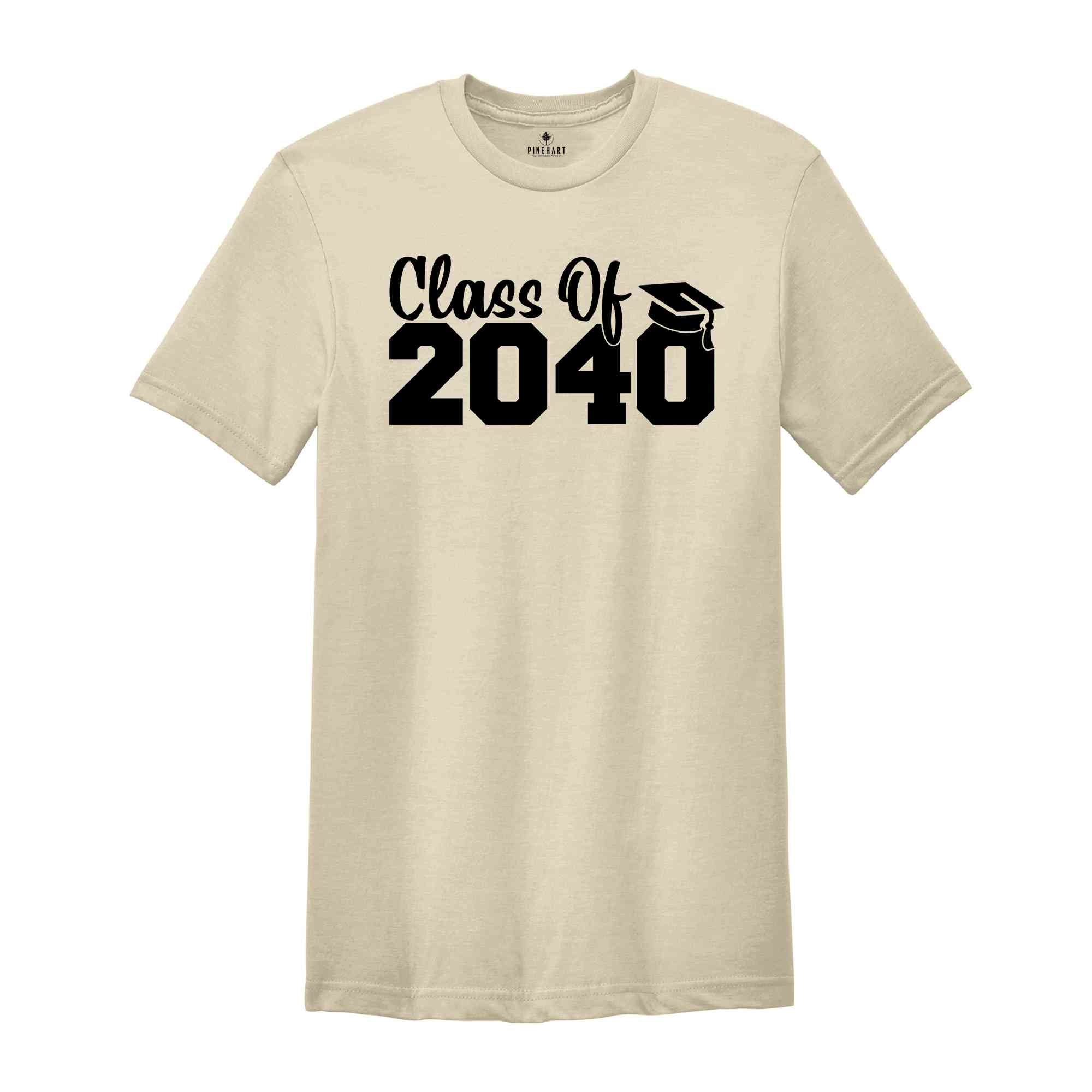 Class of 2040 Shirt, Growing Up Shirt, School Shirt, Graduation Gift, 2040 Shirt, Last Day Of School, Class of 2040, Class Of 2040 Tee