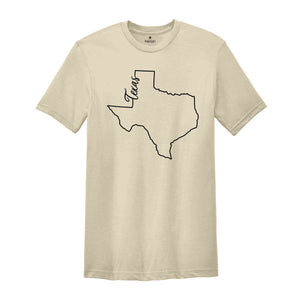 Texas State Shirt, The USA State Shirt, Texas USA Shirt, Texas Map Outline Shirt, US Outline Shirt, United States Shirt