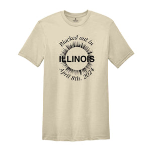 I Blacked Out In Illinois Shirt, Illinois Total Solar Eclipse Shirt, Celestial Shirt, Eclipse Event 2024 Shirt, April 8th 2024